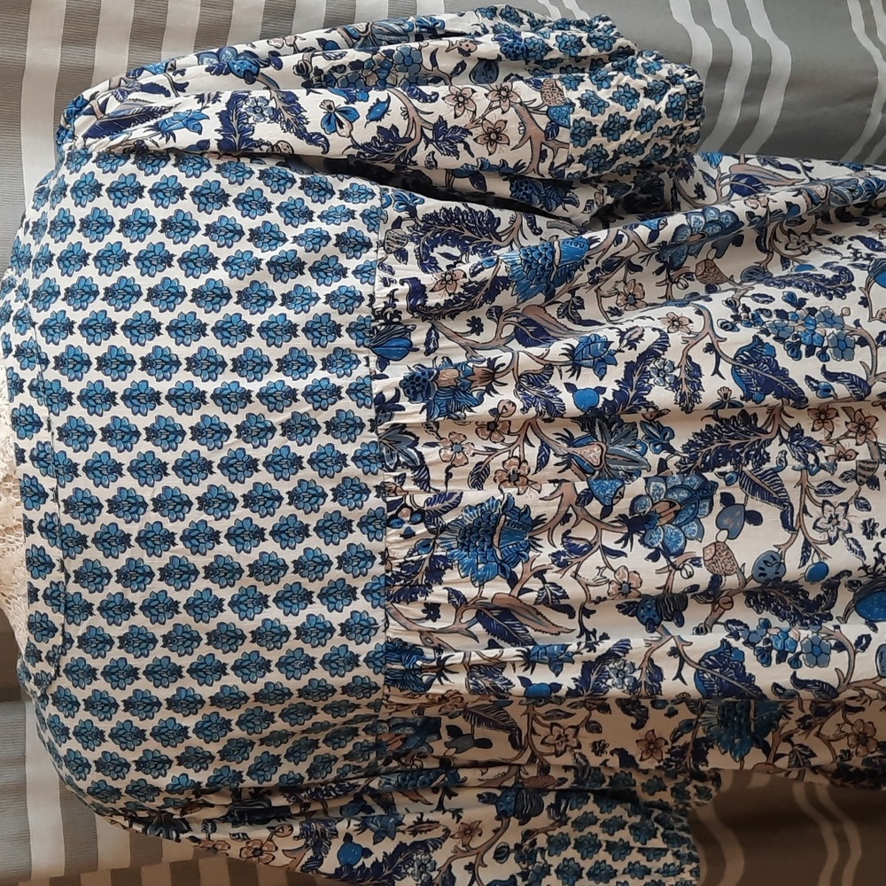 Knox Rose Blue and White Floral Dress Size XXL - Picture 5 of 7